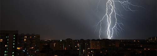 雷雨による停電